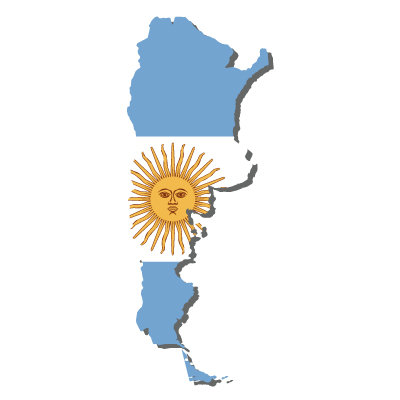 アルゼンチン共和国無料フリーイラスト｜無地・国旗付